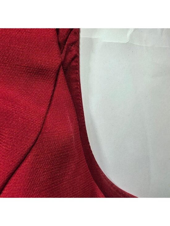 Sleeveless Dress Red Size 10 career office lined white house black market - Picture 8 of 12